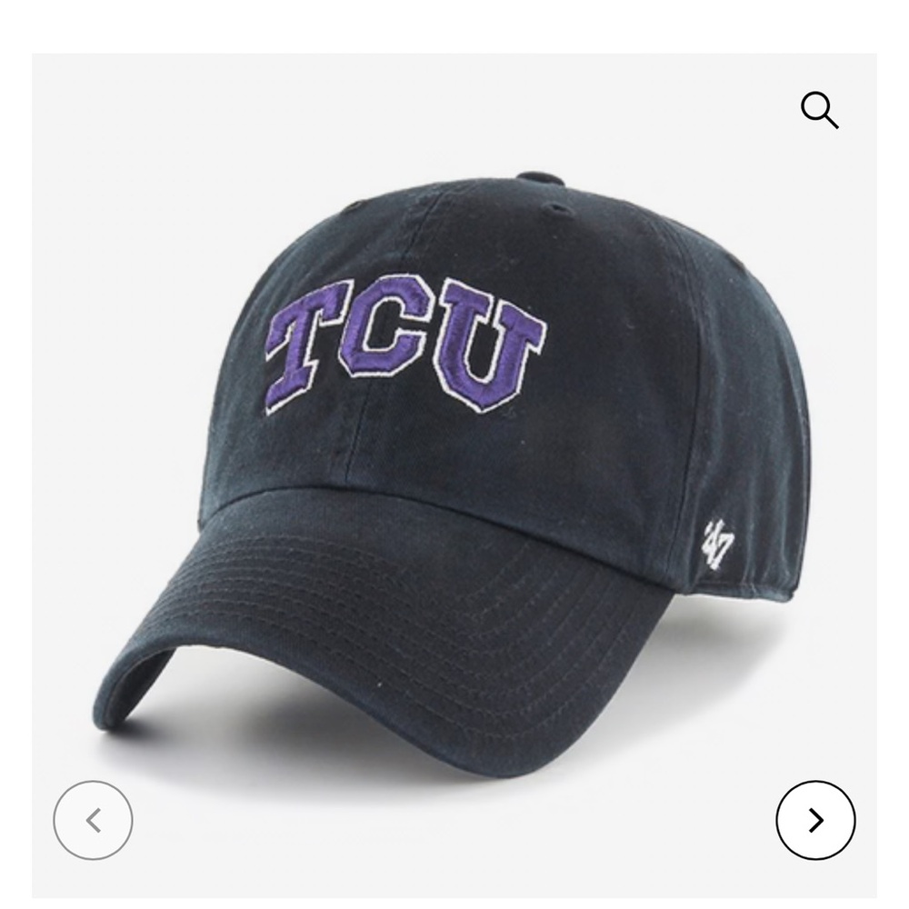 47 Brand Black and Purple TCU Hat